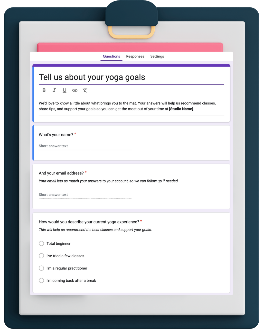 Yoga Goals Survey-1 Yoga Goals Survey-1